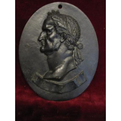 Emperador Galba: MÉdaillon Ovale En Bronze. Oeuvre Italienne Du 17ème Ou 18ème SiÈcle