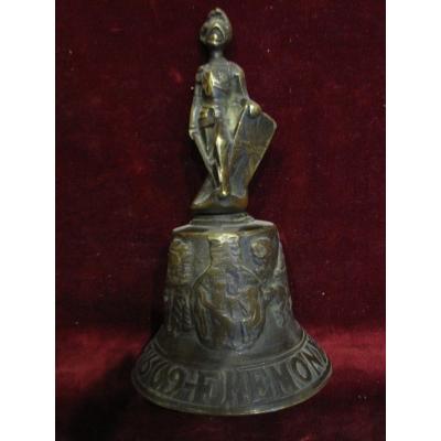 Beautiful Bronze Bell. Of Flanders In 1669 Dated And Signed