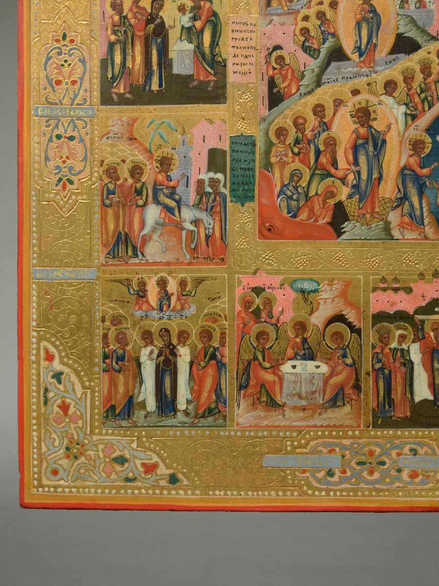 Icon Icon Icon Of The Great Feastdays 19th Century-photo-2