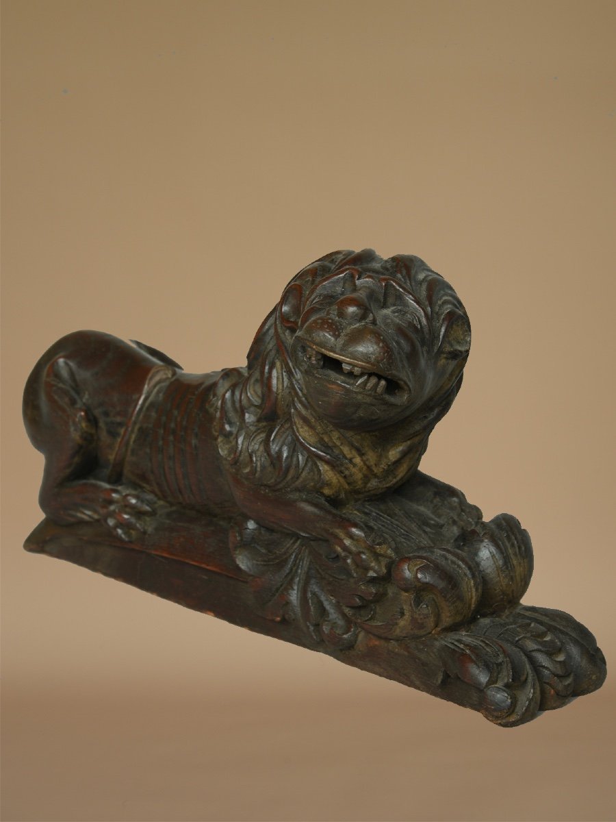 Haute Epoque Pair Of Lions 16th Century -photo-3