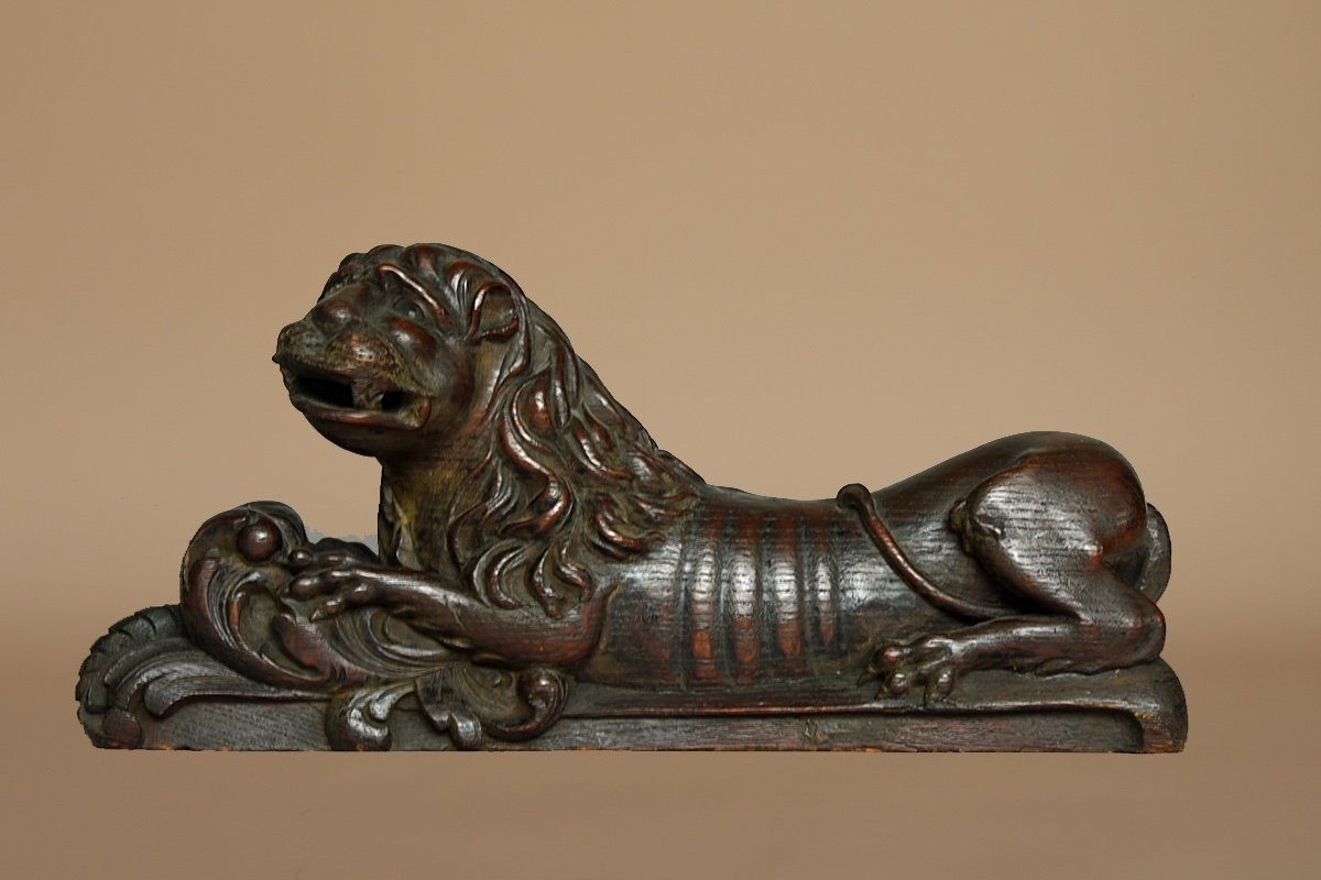 Haute Epoque Pair Of Lions 16th Century -photo-1