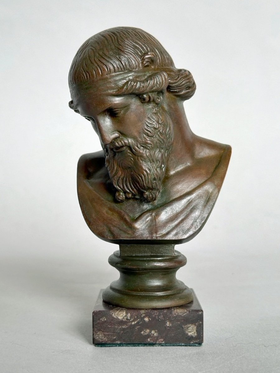 Bronze Bust Of Dionysus / Plato