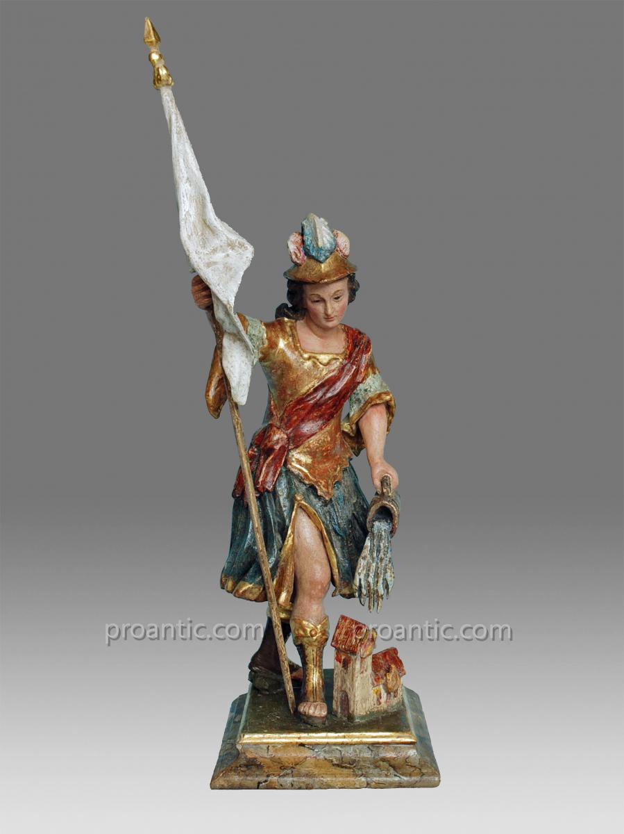 Sculptures Saint Florian Italie Vers 1780