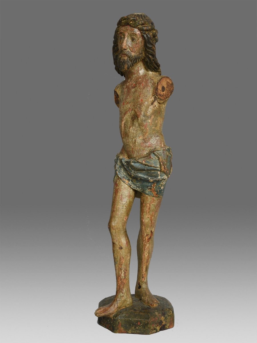 Sculpture Flagellation Du Christ Gothique Vers 1480-photo-2