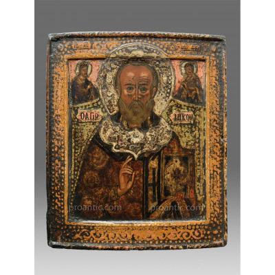 Icon Of St. Nicolas About 1680