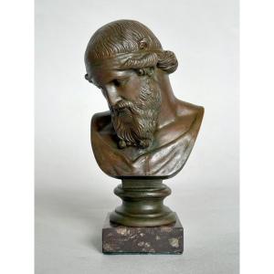 Buste En Bronze De Dionysos / Platon