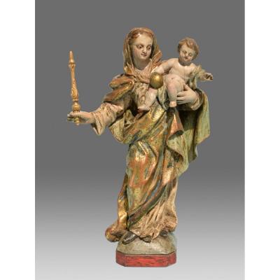 Virgin And Child Italy 18th Century
