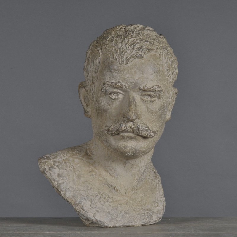 Sculpture Of A Bust Of A Man In Terracotta, Napoleon III Style, 20th Century.