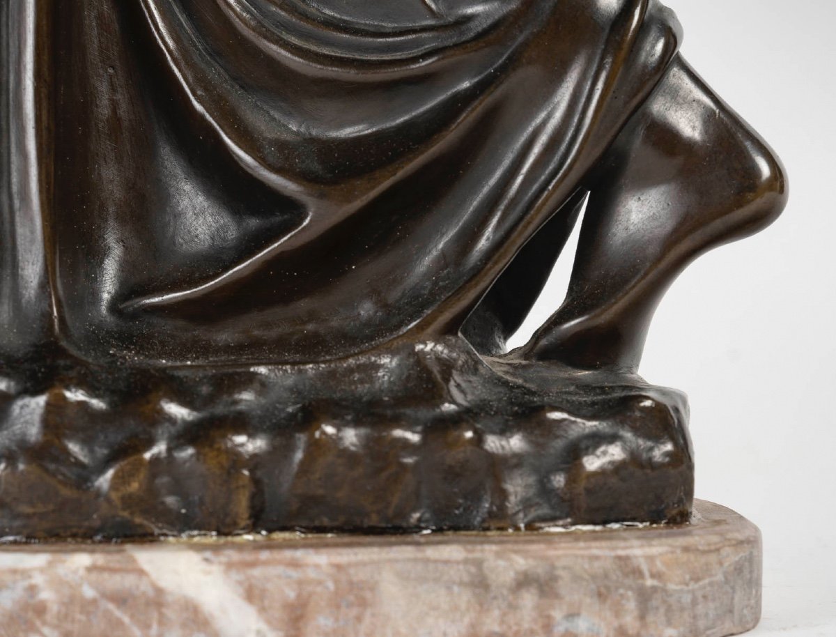 Sculpture En Bronze, Signée F. Barbedienne, XIXème Siècle, Napoléon III-photo-2