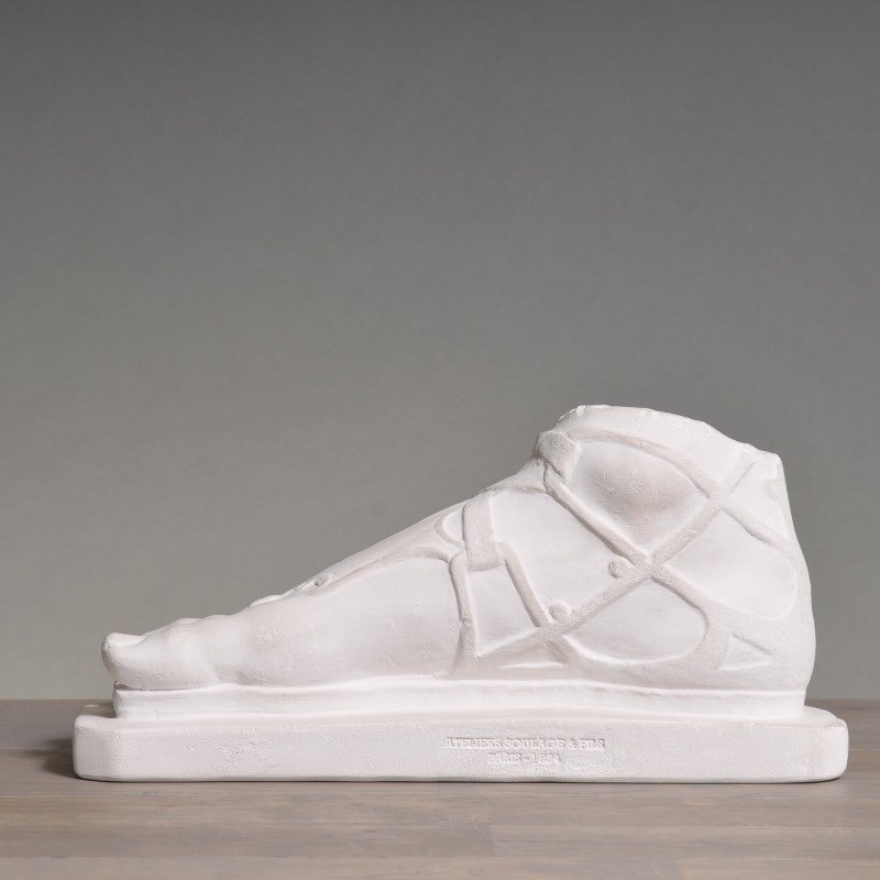 Greek Spartan Foot In Plaster, 20th Century.