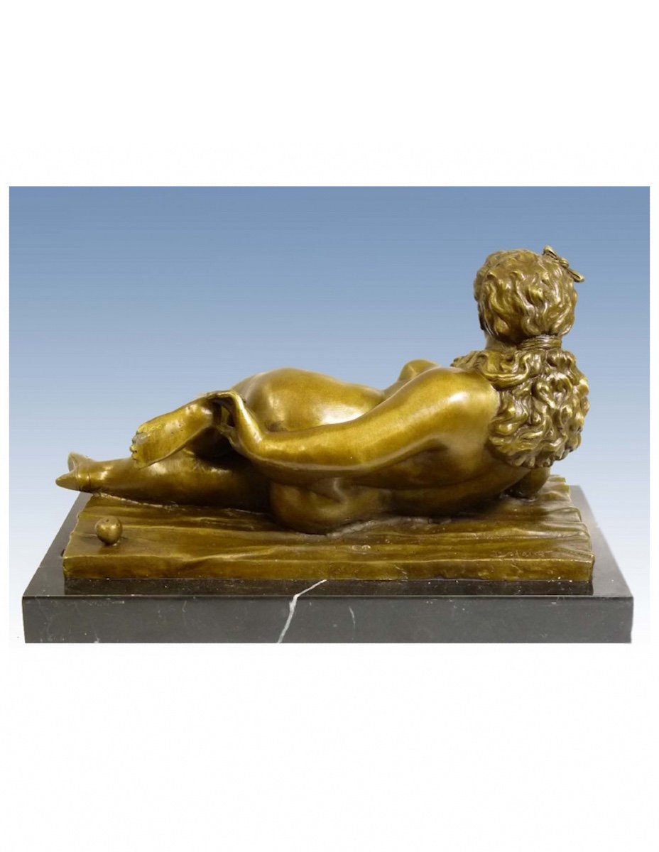 Sculpture En Bronze Patiné D’après Fernando Botero, XXème Siècle.-photo-3