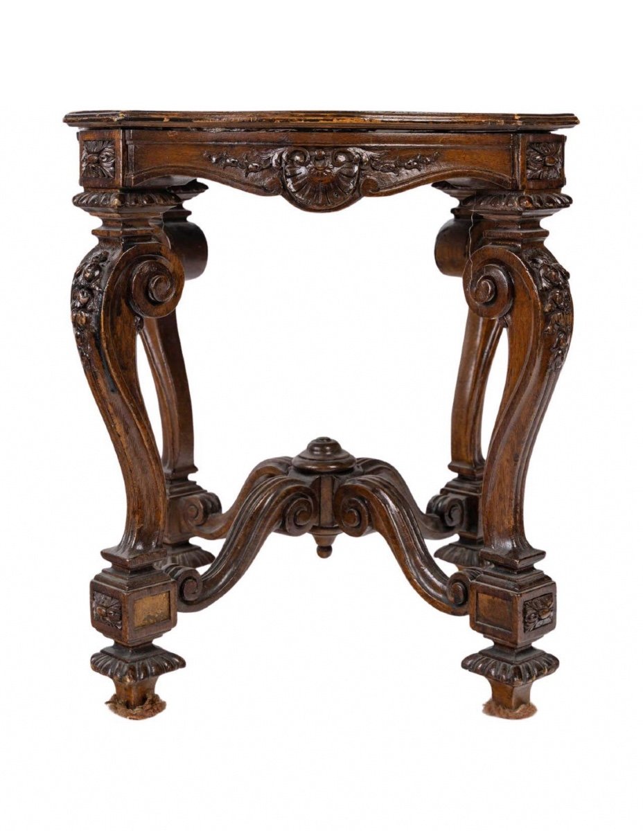 Présentoir En Bois Sculpté De Style Louis XV, XIXème Siècle.