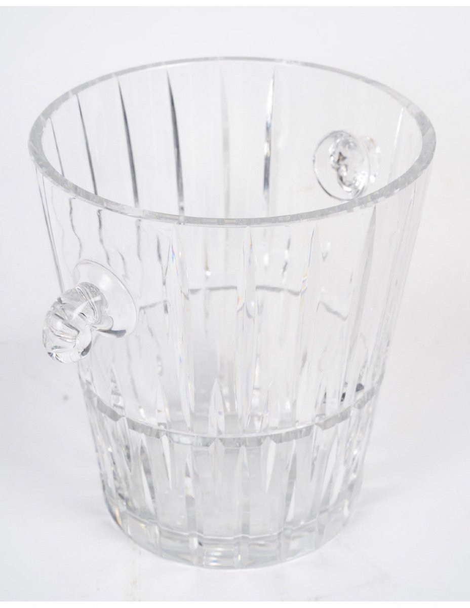 Cut Crystal Ice Bucket, 20th Century.-photo-2