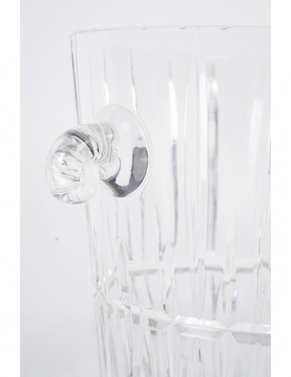 Cut Crystal Ice Bucket, 20th Century.-photo-3