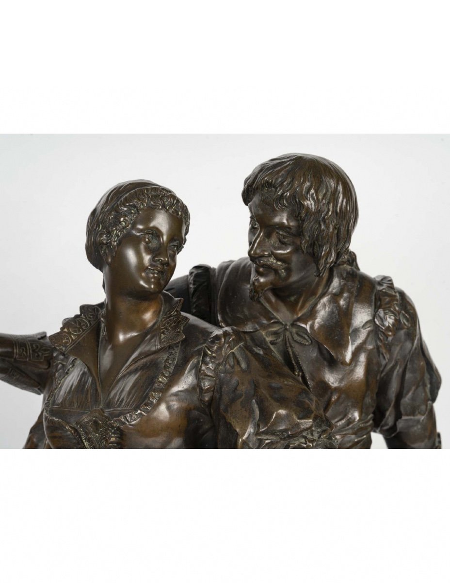 Important Bronze Sculpture By E. Picault, Napoleon III Period, 19th Century.-photo-4