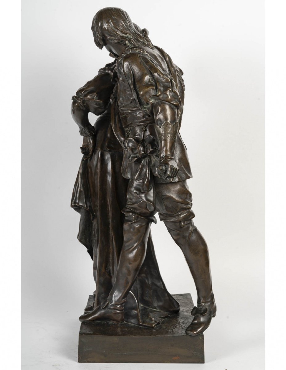 Important Bronze Sculpture By E. Picault, Napoleon III Period, 19th Century.-photo-4