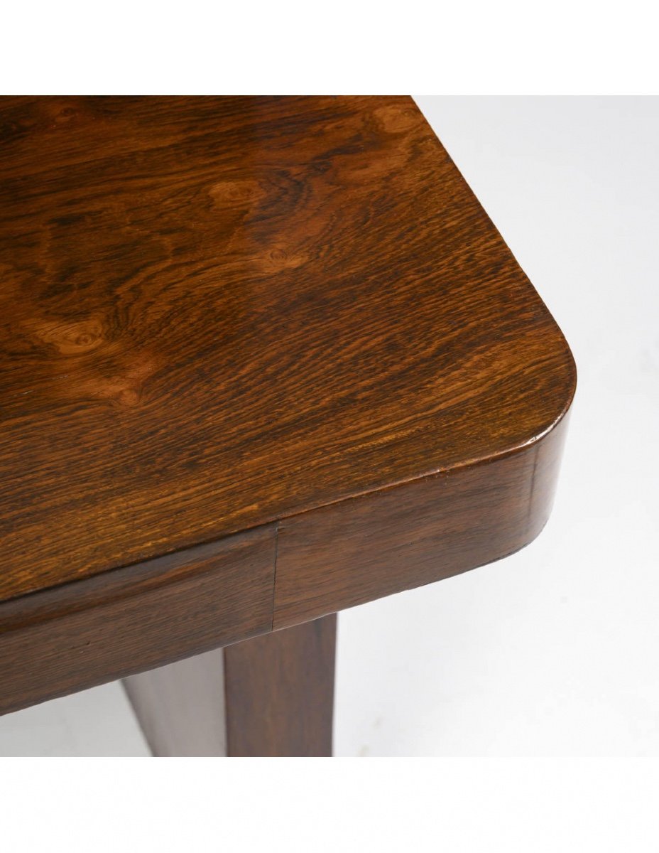 Cubist Style Desk, 1930-1940, In Rosewood Veneer.-photo-6