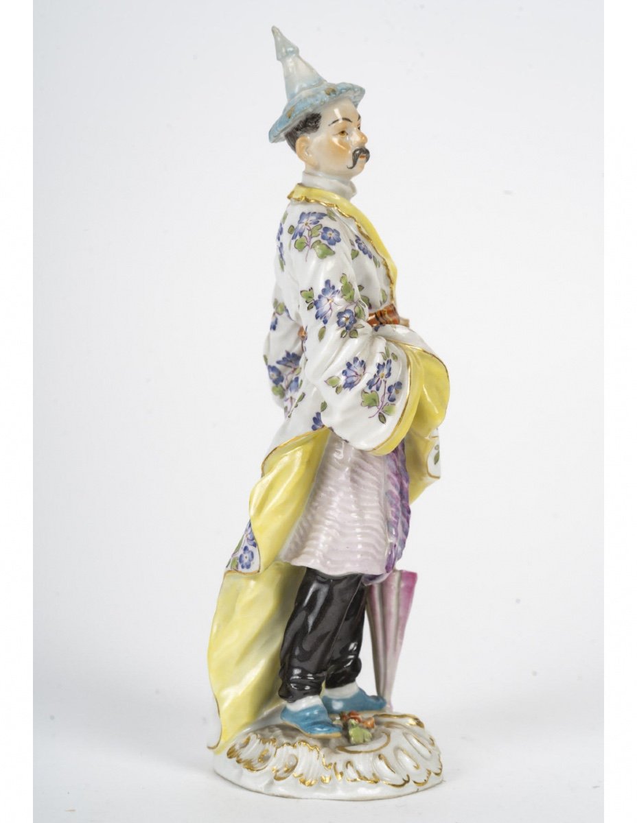 Sculpture En Porcelaine De Meissen, Model Du XIXème Siècle, XXème Siècle.-photo-4