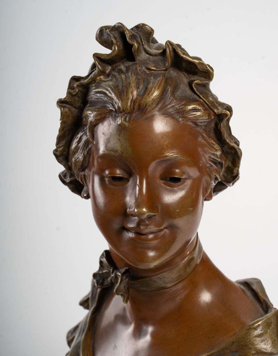 Sculpture En Bronze De Georges Van Der Straeten -photo-2