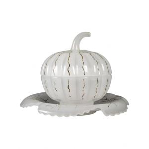 Pumpkin-shaped Candy Box In Opaline, 19th Century, Napoleon III Period.