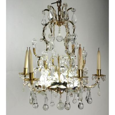 Chandelier In The Style Of Louis XV With Crystal From The 19th .