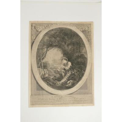 Gravure Romantique, XIXème Siècle, 