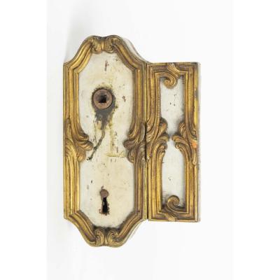 Door Lock, Large Decoration, 19th Century, With Key