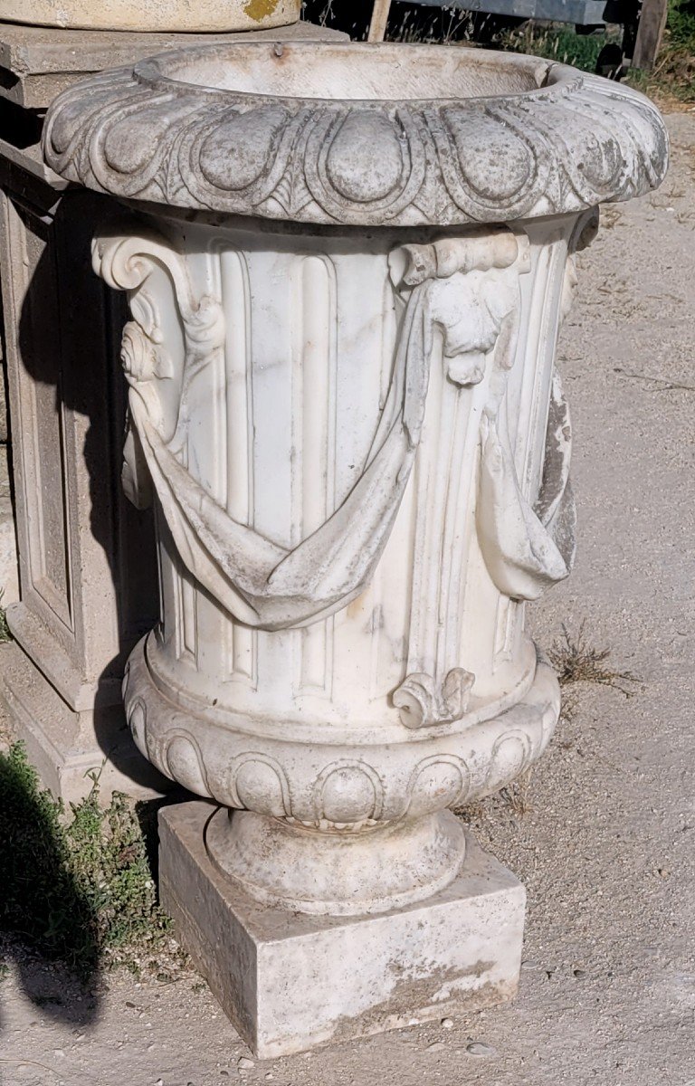 Vase En Marbre époque 18ème Siècle