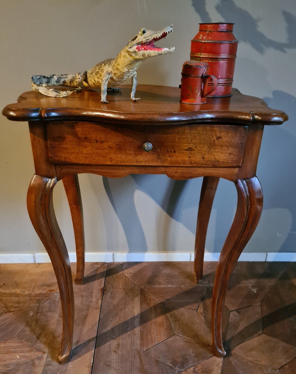 Louis XV Piedmont Coffee Table In Walnut From The Center-photo-2