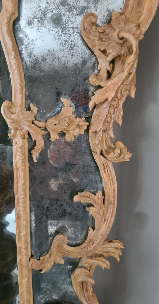 Piedmontese Louis XV Lacquered Mirror-photo-3