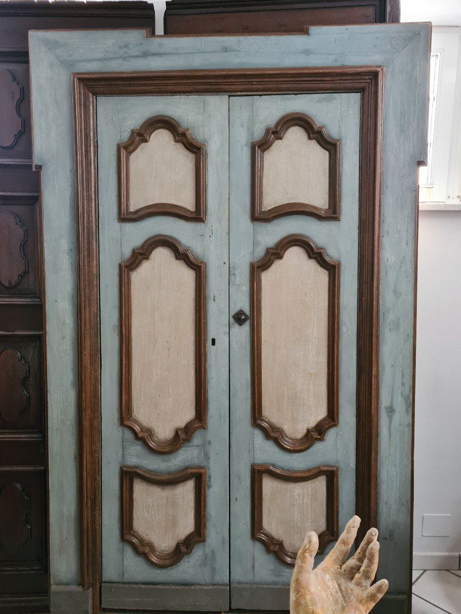 Double Door With Lacquered Frame 18th Century 