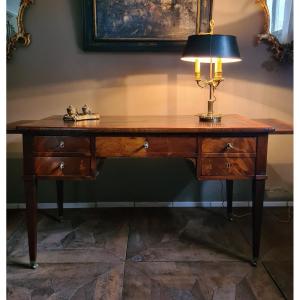 19th Century French Mahogany Veneered Desk