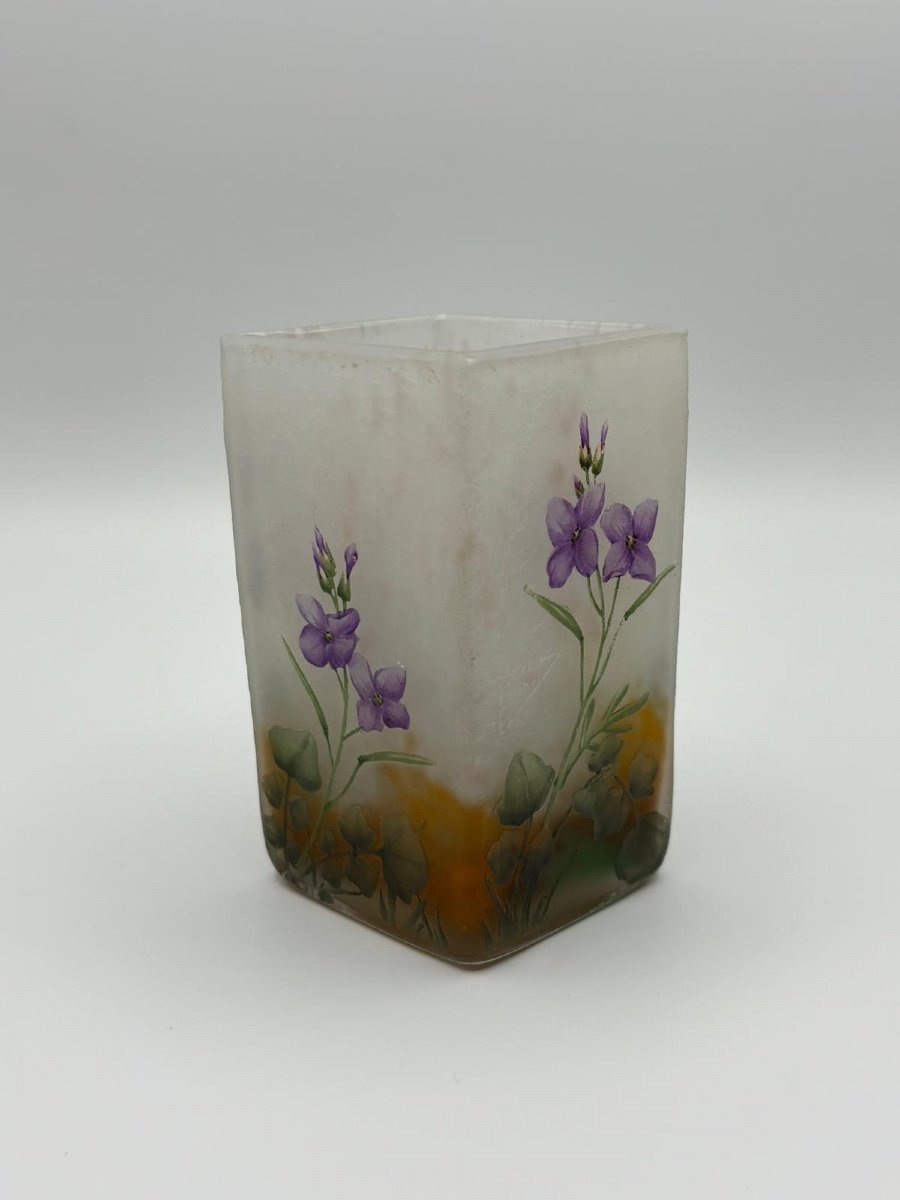 Vase Daum Forme Losange  (cardamine)-photo-3