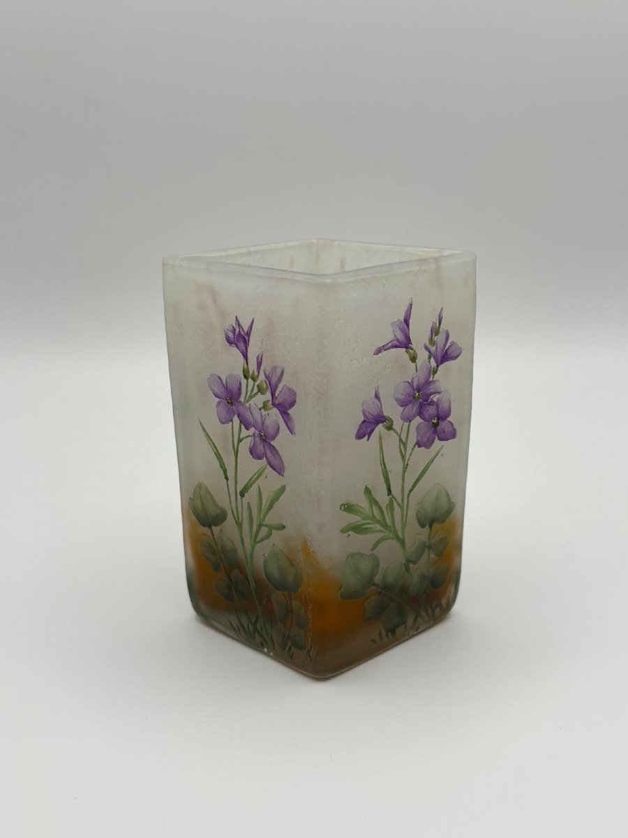 Vase Daum Forme Losange  (cardamine)