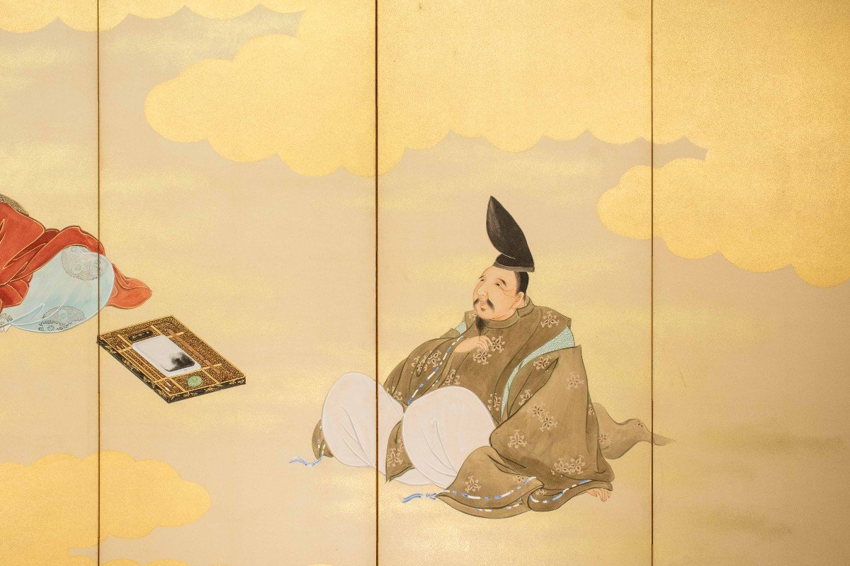 A Six-panel Folding Screen Inspired By The Tales Of Genji-photo-1