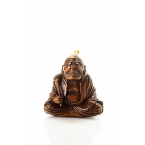 Large Size Netsuke Depicting Rakan