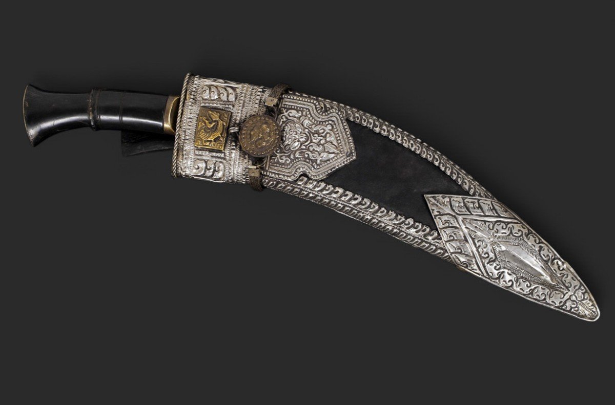 Kukri Kothimora Knife. Nepal, Circa 1900.-photo-4