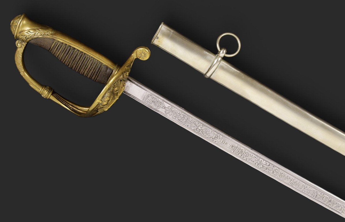 Sabre Model 1862 For Artillery Officer. Spain, 1863.