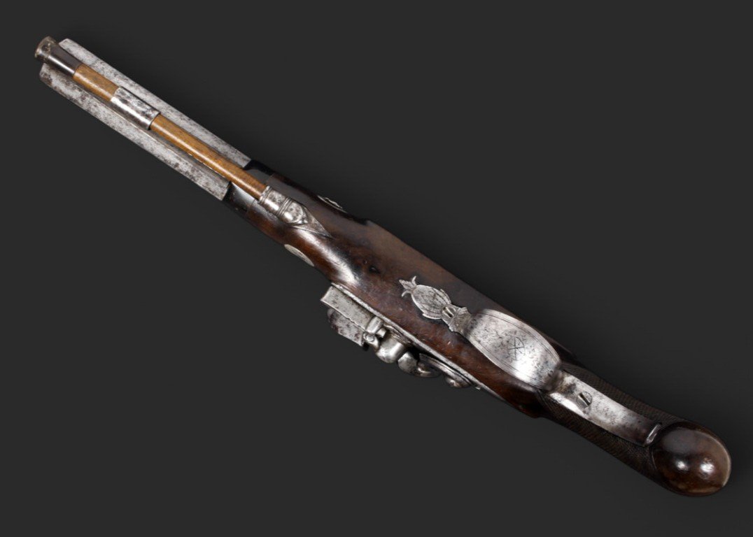 English Dueling Pistol, Circa 1800.-photo-2