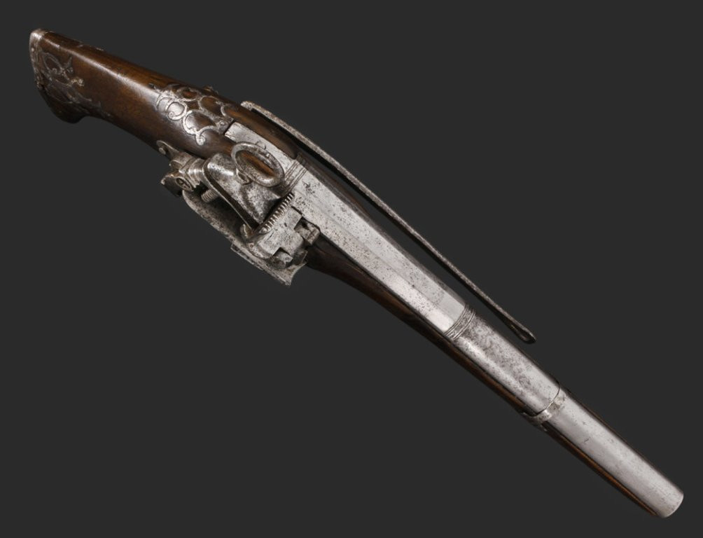 Catalan/spanish Flintlock Pistol Signed "roca". Late 17th Century.-photo-2