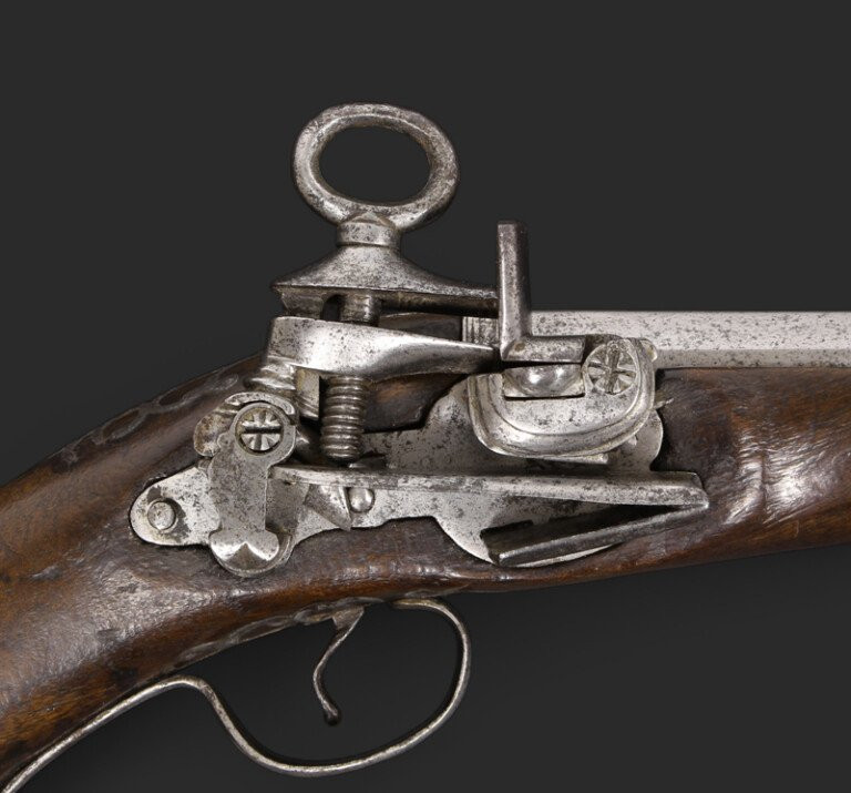 Catalan/spanish Flintlock Pistol Signed "roca". Late 17th Century.-photo-4