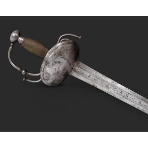 Large Cavalry Sword With Shell Mount (111 Cm). Spain, Circa 1700.