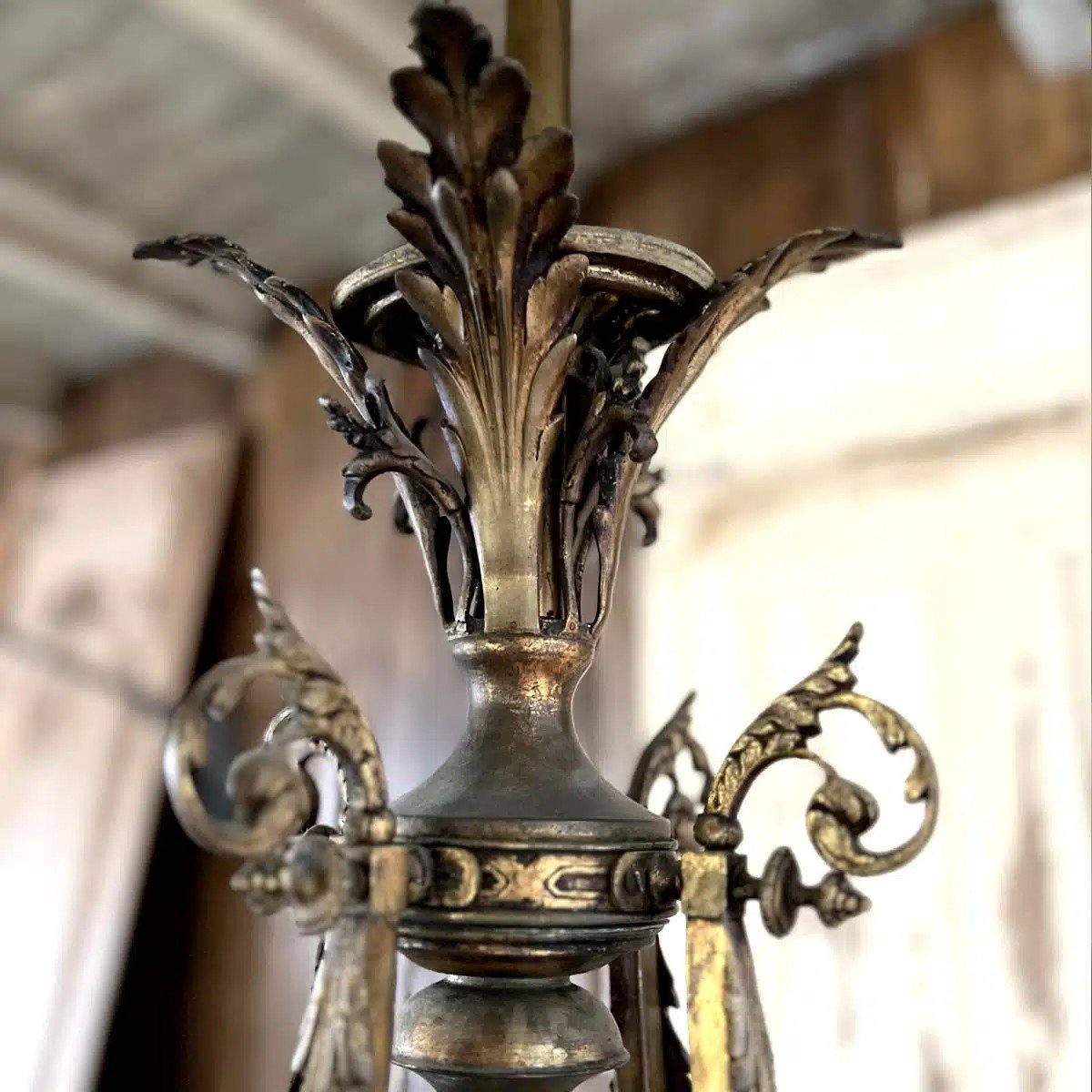 Louis XVI Bronze Chandelier-photo-3