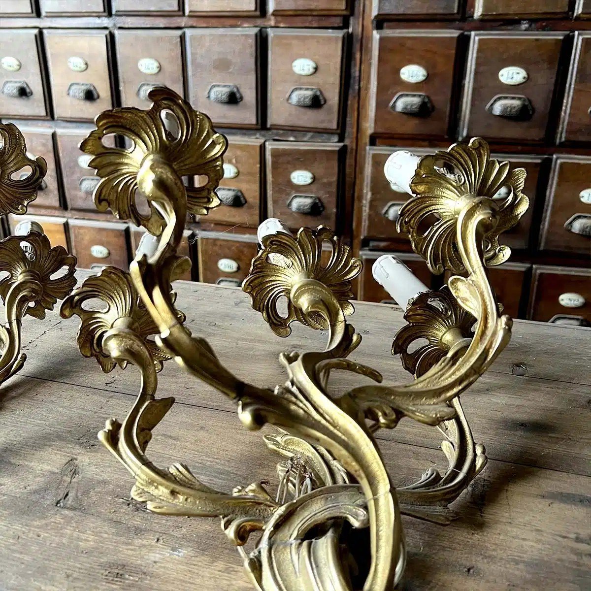 Pair Of Louis XV Style Wall Lights-photo-3