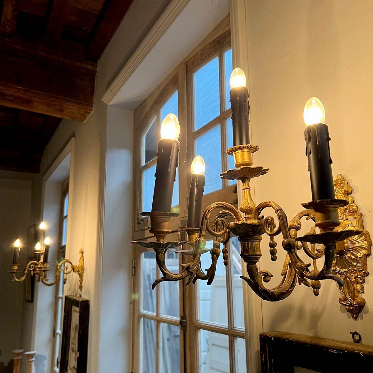 Pair Of Louis XV Style Wall Lights