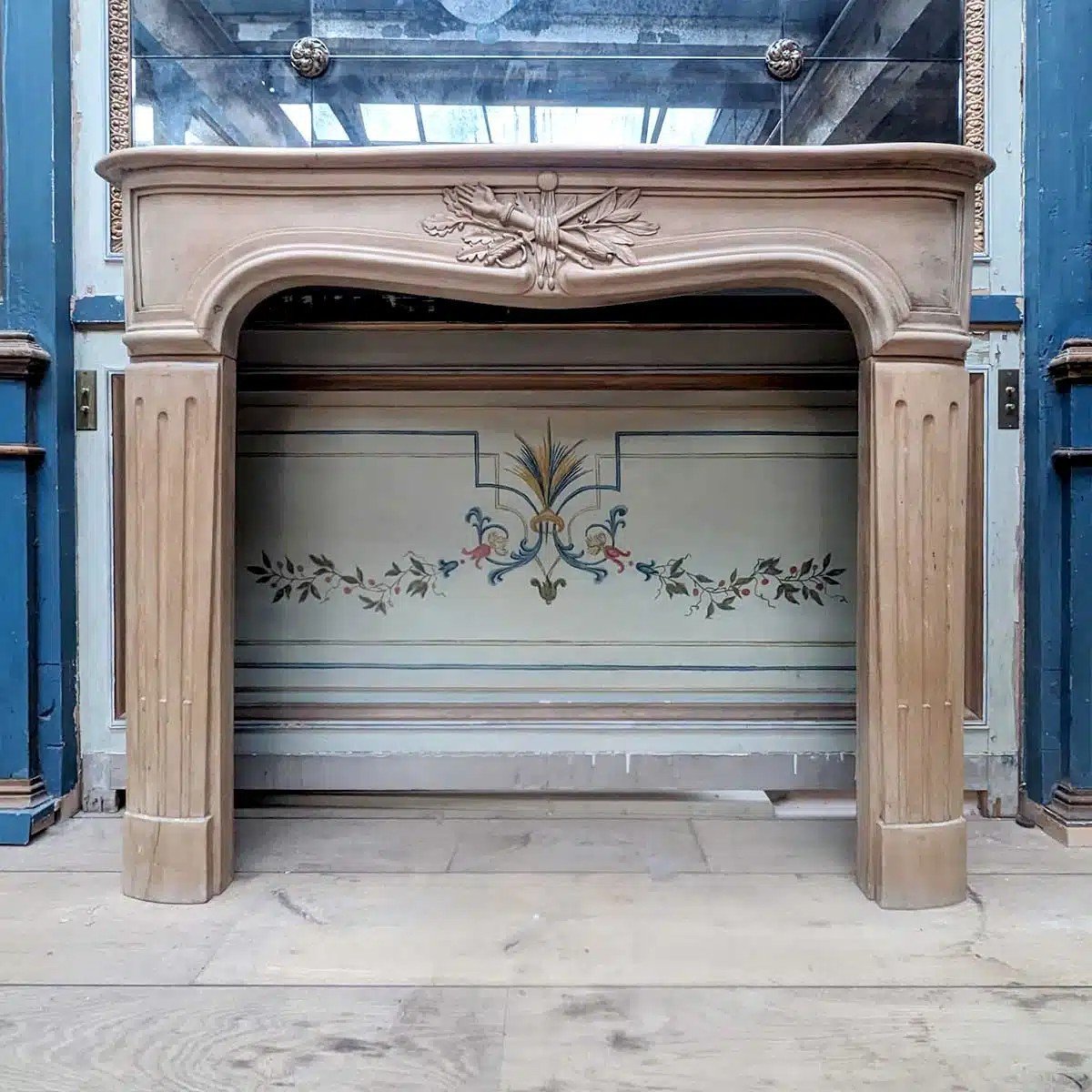 18th Century Style Wooden Fireplace-photo-2