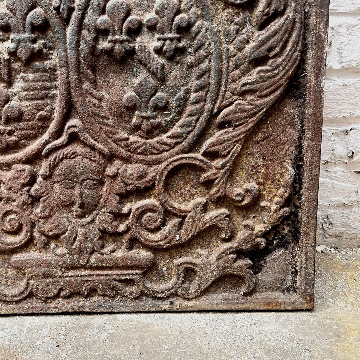 Fireplace Plaque With The Alliance Coat Of Arms Of Louis-henry De Bourbon-condé-photo-2