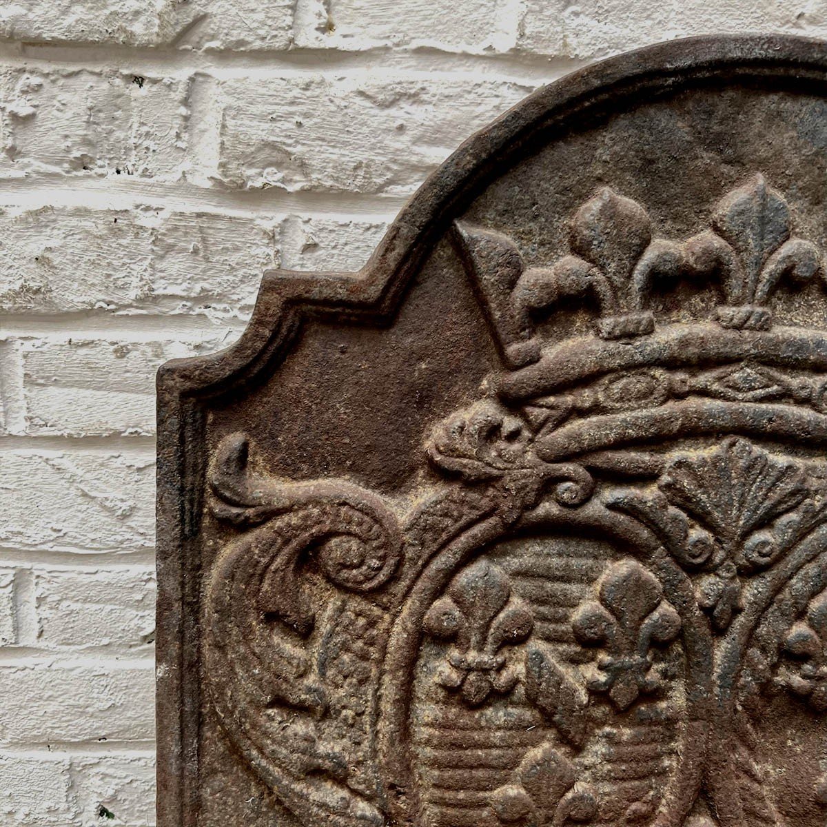 Fireplace Plaque With The Alliance Coat Of Arms Of Louis-henry De Bourbon-condé-photo-4