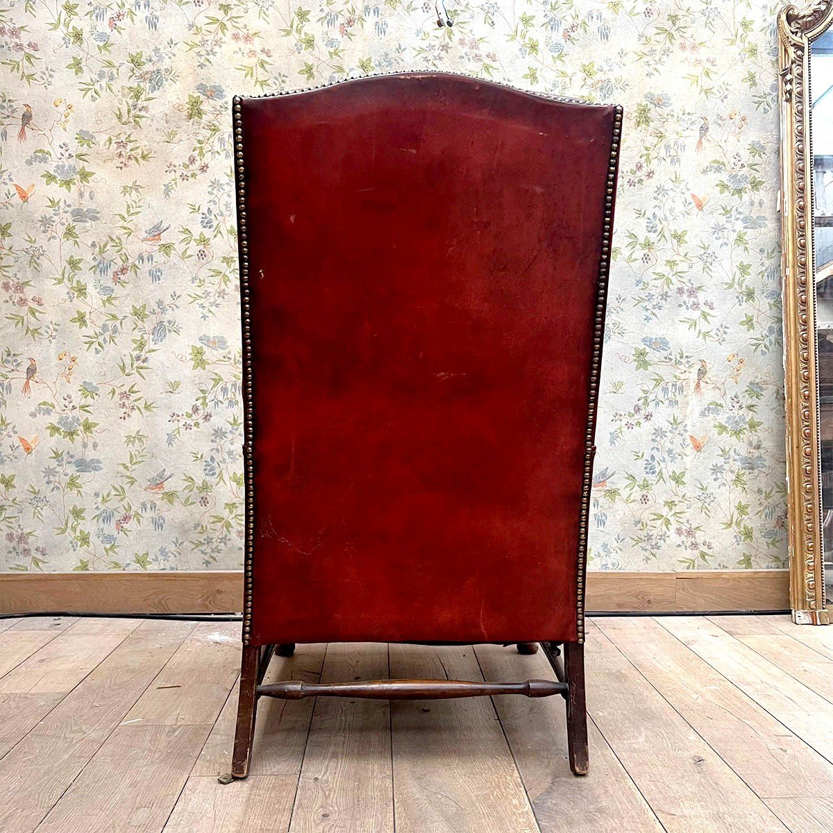 Fauteuil Chesterfield Rouge-photo-2