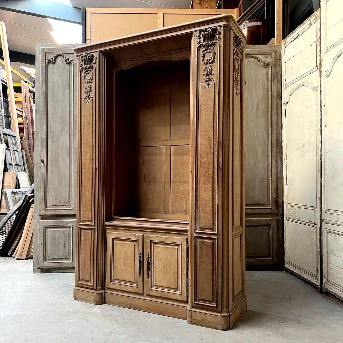 Oak Bookcase In The Jansen Style